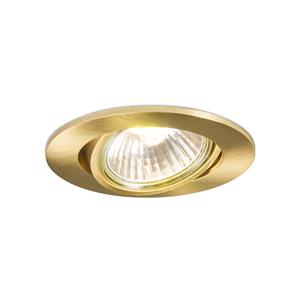Qazqa - Eingebauter Spot kippt Gold - Cisco - Gold/Messing