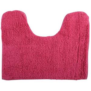 MSV Wc/badkamerkleed/badmat Voor Op De Vloer - Fuchsia Roze - 45 X 35 Cm