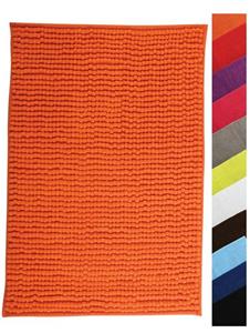 Badematte CHENILLE MSV, Höhe 12 mm, Badteppich, 100% Polyester Microfaser, Anti-Rutsch Beschichtung, mit praktischer Schlaufe zum Aufhängen, Waschbar 30°, Flauschig weich und warm, in 3 