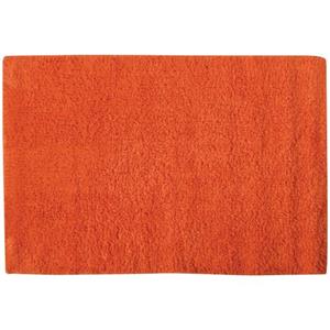 MSV Badkamerkleedje/badmat Voor Op De Vloer - Oranje - 45 X 70 Cm