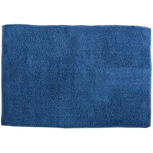 MSV Badkamerkleedje/badmat Voor Op De Vloer - Blauw - 45 X 70 Cm