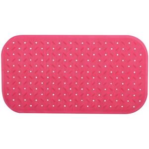 MSV Douche/bad Anti-slip Mat Badkamer - Rubber - Fuchsia Roze - 36 X 65 Cm