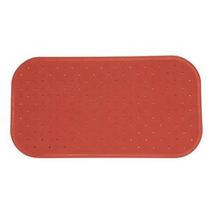 MSV Douche/bad Anti-slip Mat Badkamer - Rubber - Terracotta - 36 X 65 Cm