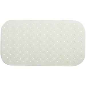 MSV Douche/bad Anti-slip Mat Badkamer - Rubber - Wit - 36 X 65 Cm