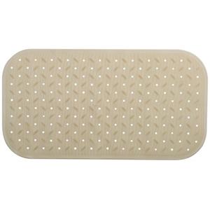 MSV Douche/bad Anti-slip Mat Badkamer - Rubber - Beige - 36 X 65 Cm