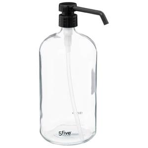 5five Zeeppompje Van Glas - Transparant - 1 Liter - Zeepdispenser