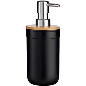 Berilo Zeeppompje Zeepdispenser - Kunststof - Zwart - 350 Ml