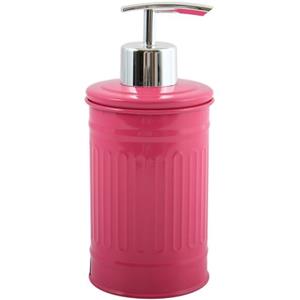 MSV Zeeppompje/dispenser - Industrial - Metaal - Fuchsia Roze - 17 Cm