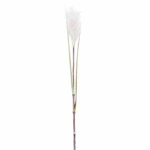 Mica Decorations Kunsttak Rietgras - Losse Steel - Roze/wit - 72 Cm