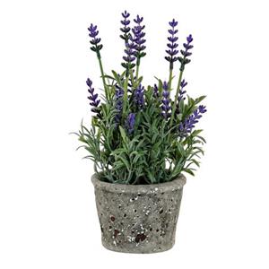 Items Lavendel Bloemen Kunstplant In Bloempot - 10 X 22 Cm