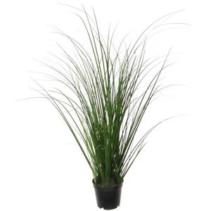 Louis maes Quality Kunstplant - Siergras Bush - Donkergroen - H55 Cm