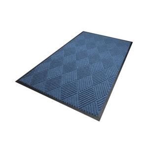 Mountville Mills Europe Waterhog Diamond Droogloopmat / Schoonloopmat 115x180 Cm - Rubber Border - Blauw