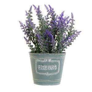 Items Lavendel Bloemen Kunstplant In Bloempot - 14 X 27 Cm