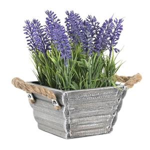 Items Lavendel Bloemen Kunstplant In Bloempot - 15 X 20 Cm