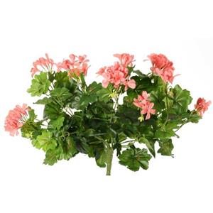 TopArt Kunstplant Boeket - Oostenrijkse Geranium - Lichtroze - 40 Cm