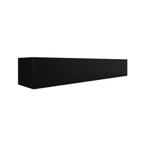 Meubella TV-Meubel Flame XL - Mat Zwart - 180 cm