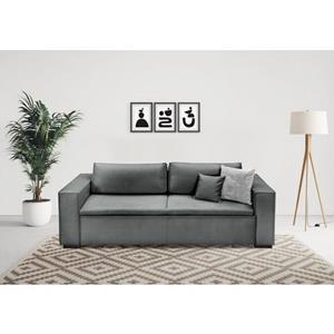 INOSIGN Schlafsofa Manhattan, mit Boxspringaufbau, Bettfunktion & Bettkasten, Dauerschlafsofa