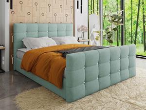 Mobistoxx Boxspring KLEOPATRA 180x200 cm blauw