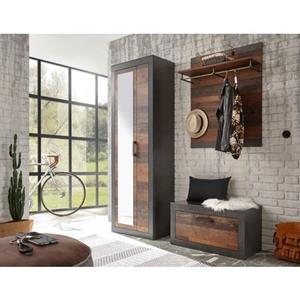 Home affaire Halmeubelset Brooklyn in een decoratieve frame-look (complete set)