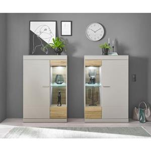 INOSIGN Wandmeubel SCARA trendy kleur met applicatie tineiken decor, met soft-closefunctie (2 stuks)