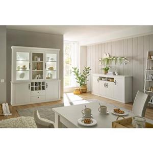 Home affaire Wandmeubel Ravenna in romantische landelijke stijl, grepen van metaal, soft-closefunctie (2 stuks)
