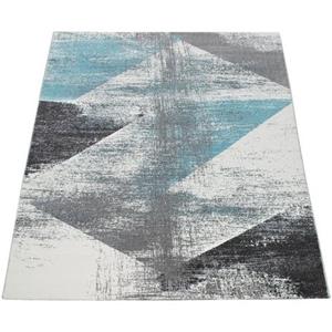 Paco Home Teppich "Mero 102", rechteckig, Kurzflor, modernes Design, Pastell-Farben, Used-Optik