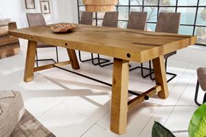 Invicta Interior Eettafel Finca 240cm pine 80mm vintage Bruin/ 43566