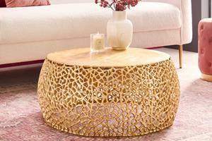 Invicta Interior Salontafel Leaf 75cm Gouden/ 43227