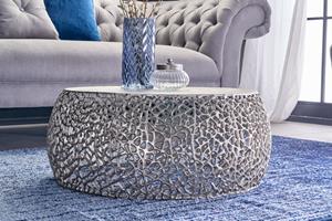 Invicta Interior Salontafel Leaf 75cm Zilver/ 43229