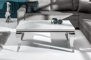 Invicta Interior Salontafel Modern Barock 100cm Zilver Marmer/ 39998