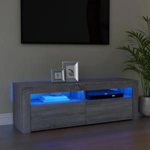 VidaXL Tv-meubel met LED-verlichting 120x35x40 cm grijs sonoma eiken