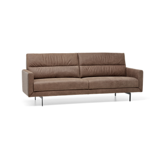 Prominent Relaxbank 3-Zits T-501 Bruin Stof en Leer