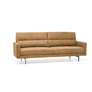 Prominent Relaxbank 3-Zits T-501 Cognacbruin Stof en Leer