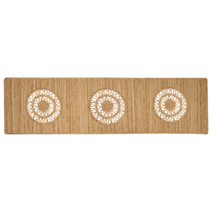 BELIANI Vloerkleed jute beige 80 x 300 cm HATIPOGLU