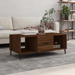 VidaXL Salontafel 102x50x40 cm bewerkt hout bruin eikenkleur