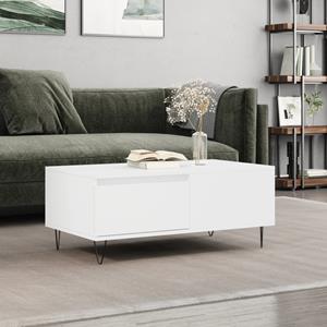 VidaXL Salontafel 90x50x36,5 cm bewerkt hout wit