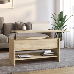 VidaXL Salontafel 80x50x40 cm bewerkt hout sonoma eikenkleurig