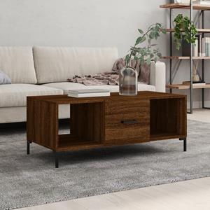VidaXL Salontafel 102x50x40 cm bewerkt hout bruin eikenkleur