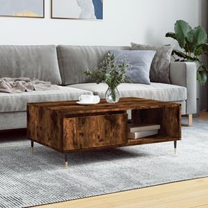 VidaXL Salontafel 90x60x35 cm bewerkt hout gerookt eikenkleurig