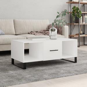 VidaXL Salontafel 102x50x40 cm bewerkt hout wit
