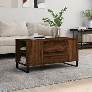 VidaXL Salontafel 102x44,5x50 cm bewerkt hout bruin eikenkleur