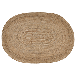 BELIANI Vloerkleed jute beige 160 x 230 cm DEMIRCI
