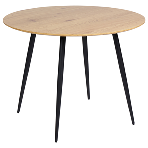 BELIANI Eettafel MDF lichthout ⌀ 100 cm BJORKA