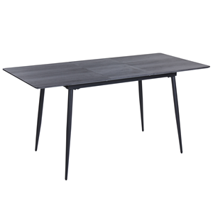 BELIANI Eettafel uitschuifbaar MDF grijs 120/160 x 80 cm GELANDA