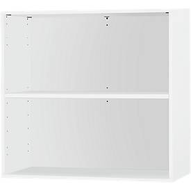 Schäfer Shop Select START UP opzet/bijzet boekenkast, 2 OH, 1 legbord, B 800 x D 420 x H 726 mm, wit