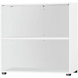 Schäfer Shop Select START UP boekenkast, spaanplaat, 2 OH, B 800 x D 420 x H 726 mm, wit