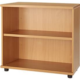 Schäfer Shop Select Boekenkast van hout, 2 legborden, B 800  x D 421 x H 750 mm, beuken