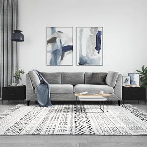 VidaXL Salontafels 2 st 50x50x40 cm bewerkt hout zwart