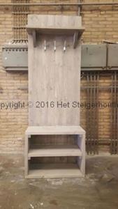 Het Steigerhouthuis Kapstok/Schoenenkast - 100 x 43 x 190 cm