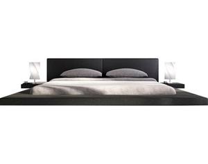 SalesFever Bekleed ledikant Design bed in een moderne look, lounge bed inclusief nachtkastje